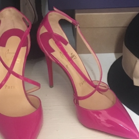 Chritian Laboutin Shoes - Christian Laboutin Hot Pink Blake heels sz 5.5